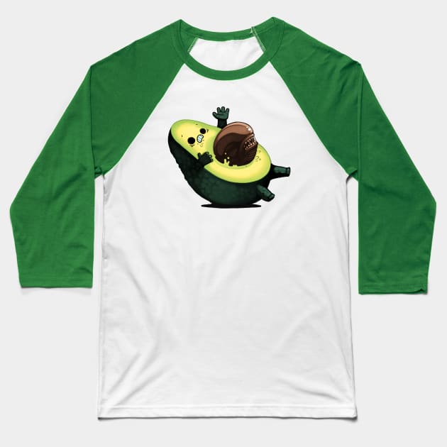 AvocAlien Baseball T-Shirt by Naolito